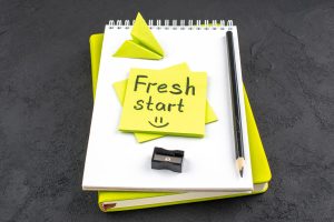 fresh start and new beginning